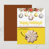 クリスマス クッキー カード, 個人用 ギフト カード (正面/裏面)