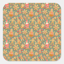 クリスマス・クッキー・シール スクエアシール