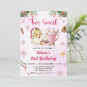 クリスマス・クッキー・トゥ・スイート 2歳の誕生日パーティー 招待状 (スタンド正面)