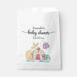 クリスマス・クッキー・ハウスのベビーシャワー フェイバーバッグ