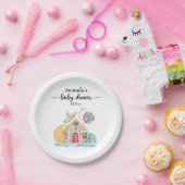 クリスマス・クッキー・ハウスのベビーシャワー ペーパープレート (パーティー)