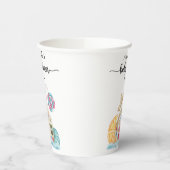 クリスマス・クッキー・ハウスのベビーシャワー 紙コップ (左)