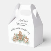 クリスマス・クッキー・ベイビー・シャワー フェイバーボックス (正面サイド)