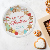 クリスマス・クッキー・ホリデイ ペーパープレート