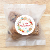 クリスマス・クッキー・ホリデイ ラウンドシール