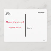 クリスマス・クッキー・ホリデー・ハガキ シーズンポストカード (裏面)