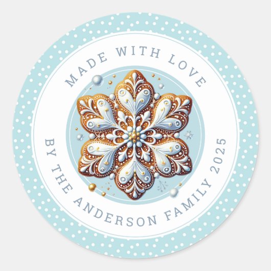 クリスマス・クッキー・ラウンド・シール ラウンドシール (正面)