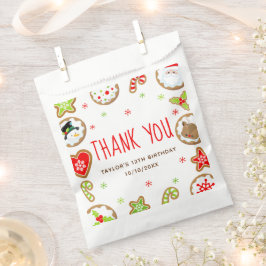 クリスマス クッキー 誕生日パーティー 赤 お礼 フェイバーバッグ