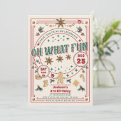 クリスマス クッキー 誕生日 楽しい 招待状 (スタンド正面)