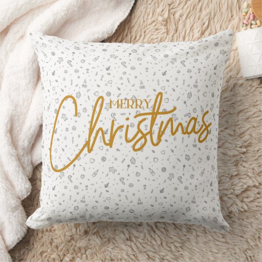 クリスマス・クッション「メリークリスマス」 クッション (ブランケット)