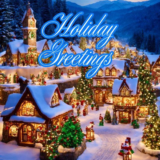 クリスマス クラシック カラフル ホリデー グリーティング