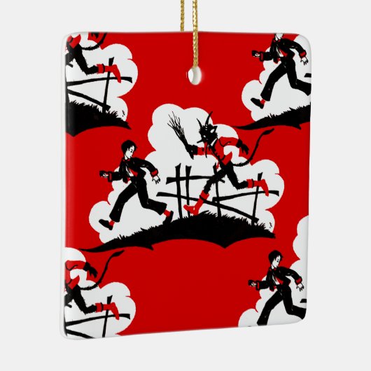 クリスマス・クランプス セラミックオーナメント (右)