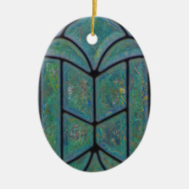 クリスマス・クリスチャンの神の窓への栄光 セラミックオーナメント