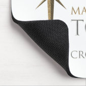 クリスマス・クリスチャン信仰星:誕生&クロス マウスパッド (コーナー)