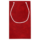 クリスマス・クリスチャン引用文オンレッド スモールペーパーバッグ (裏面)