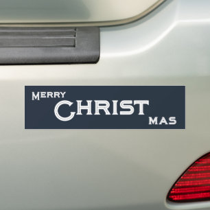クリスマス・クリスチャン文字 感動的 バンパーステッカー