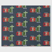 クリスマス・クリスチャン文字 感動的 ラッピングペーパー (フラット)