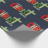 クリスマス・クリスチャン文字 感動的 ラッピングペーパー (角)