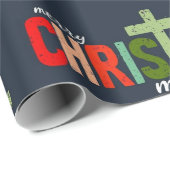 クリスマス・クリスチャン文字 感動的 ラッピングペーパー (ロールコーナー)