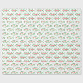 クリスマス・クリスチャン・フィッシュ宗教的イクシス・イクサス ラッピングペーパー (フラット)