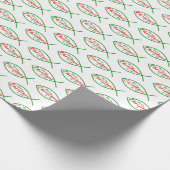 クリスマス・クリスチャン・フィッシュ宗教的イクシス・イクサス ラッピングペーパー (角)