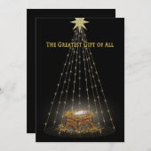 クリスマス・クリスチャン・マンガー・グリーティング シーズンカード (正面/裏面)