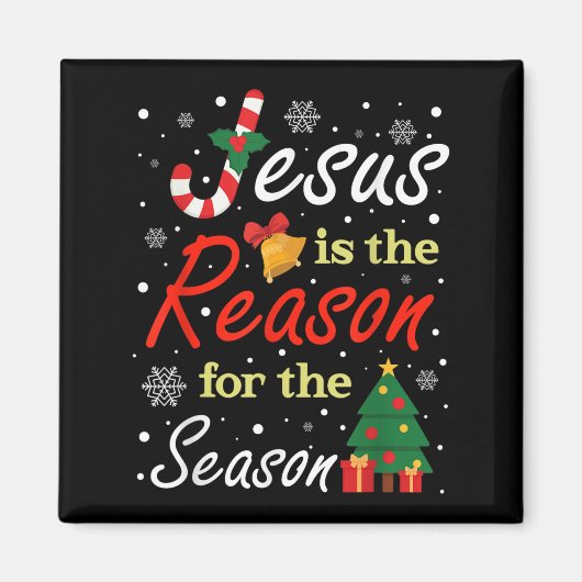 クリスマス クリスマスの意味はイエス様 マグネット (正面)