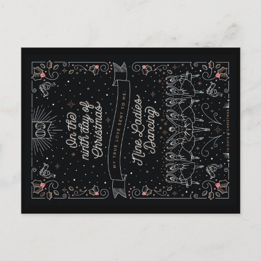 クリスマス/クリスマスの郵便はがきの第9日 シーズンポストカード (正面)