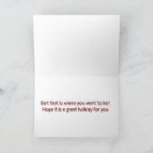 クリスマス**クリスマスの「ボス」のためのクリスマス** シーズンカード (内部)