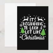 クリスマス クリスマスらしくなってきた 招待状 (正面/裏面)