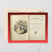 クリスマス、クリスマスキャロル、Frontispiece シーズンポストカード (正面/裏面)