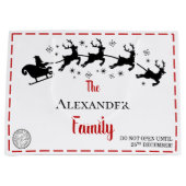 クリスマス |クリスマスパーソナライズされた抱き枕 ラージペーパーバッグ (正面)