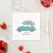 クリスマス，クリスマス，ベビーボーイ，クリスマスツリー，車 スタンダードカクテルナプキン (インサイチュ)