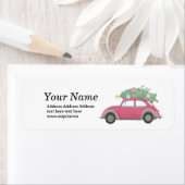 クリスマス,クリスマス,ベビーボーイ,クリスマスツリー,車 ラベル (インサイチュ)