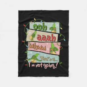 クリスマス・クリスマス・ライト・ファミルは行かない フリースブランケット