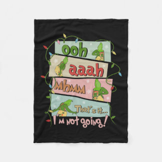 クリスマス・クリスマス・ライト・ファミルは行かない フリースブランケット