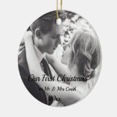 クリスマス，クリスマス，新婚，クリスマス セラミックオーナメント (左)