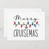 クリスマス・クルーズ家族旅行 メリー・クルイスマス シーズンポストカード (正面/裏面)
