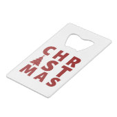 クリスマス クレジットカード栓抜き (正面アングル)