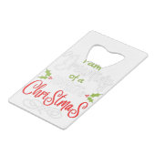 クリスマス クレジットカード栓抜き (裏面アングル)