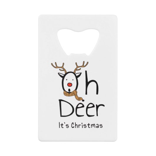 クリスマス クレジットカード栓抜き (正面)