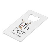 クリスマス クレジットカード栓抜き (正面アングル)