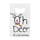 クリスマス クレジットカード栓抜き (裏面)