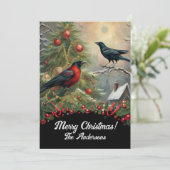 クリスマス・クロウ5メリークリスマス!クリスマスカード 招待状 (スタンド正面)