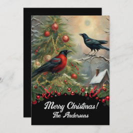 クリスマス・クロウ5メリークリスマス！クリスマスカード 招待状