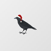 クリスマス・クロウ ウィンドウサイン (シート)