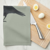 クリスマス・クロウ キッチンタオル (四つ折り)