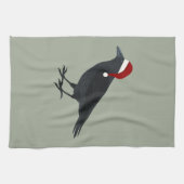 クリスマス・クロウ キッチンタオル (横)