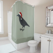 クリスマス・クロウ シャワーカーテン (インサイチュ)
