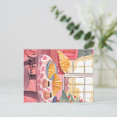 クリスマス・クロワッサン・モーニング ポストカード (スタンド正面)